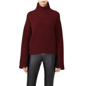 ZADIG & VOLTAIRE Burgundy Lola Knit Sweater US 4